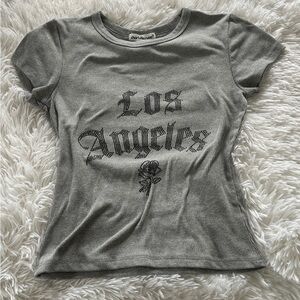 Gray Los Angeles Graphic Tee